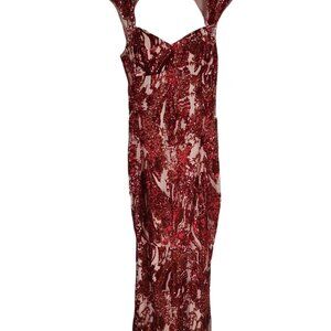 Long prom sequined dress